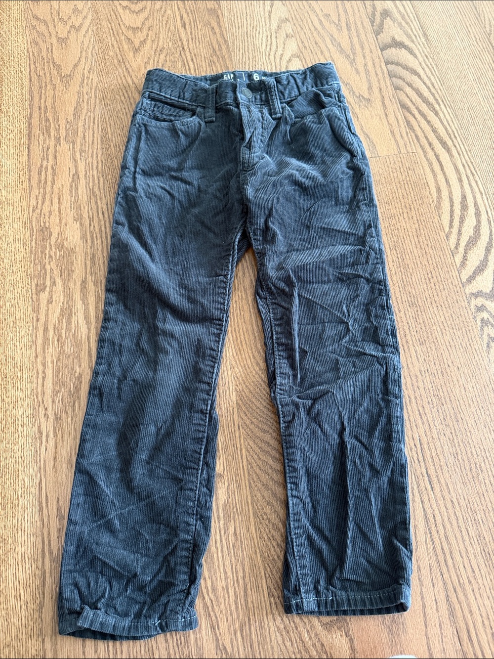 Boy’s  Dark Gray Corduroy Pants